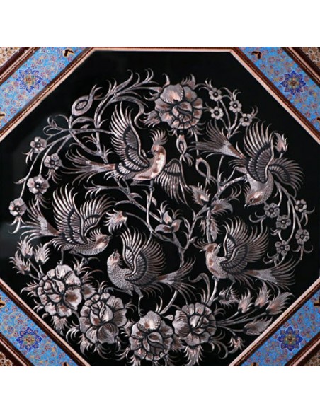 Metal Embossed Hanging Wall With Inlaid Frame HC-1319