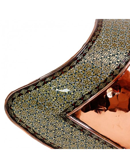 Gorgeous Khatam Candy Bowl | Copper Inlaid Dish| CyrusCrafts Gorgeous Khatam Candy Bowl | Copper Inlaid Dish| CyrusCrafts