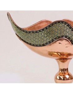 Gorgeous Khatam Candy Bowl | Copper Inlaid Dish| CyrusCrafts 2
