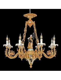 bronze sculptural chandelier