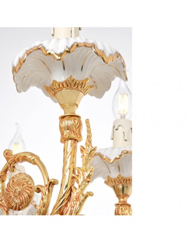 bronze sculptural chandelier - zoomed