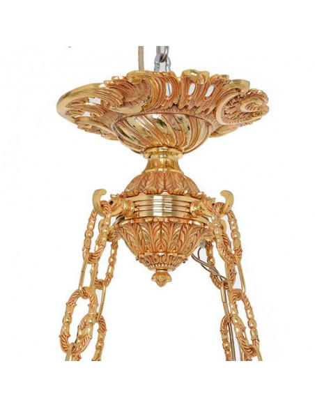 bronze sculptural chandelier - finial bronze sculptural chandelier - finial