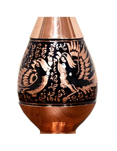 Unique Modern Engraving Vase  | Hand-Engraved Copper Pot