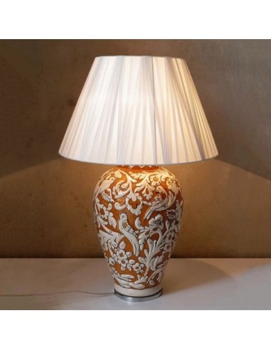 Persian orange bedside lamp