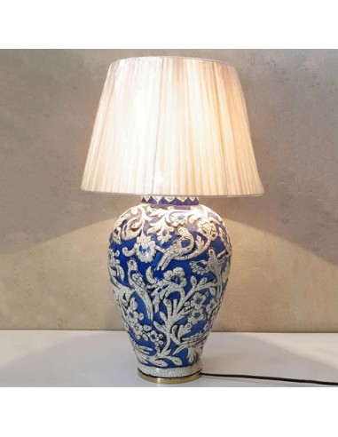 Persian blue bedside lamp