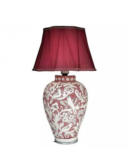 Persian pink bedside lamp