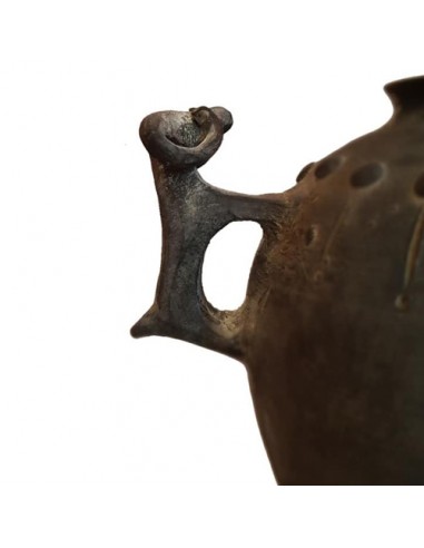details of the unique clay bedside lamp