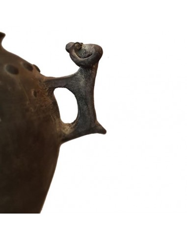 unique clay bedside lamp - details