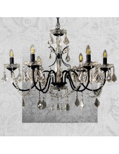 crystal black chandelier