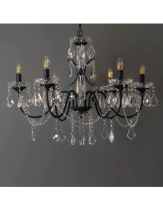 crystal black chandelier 2