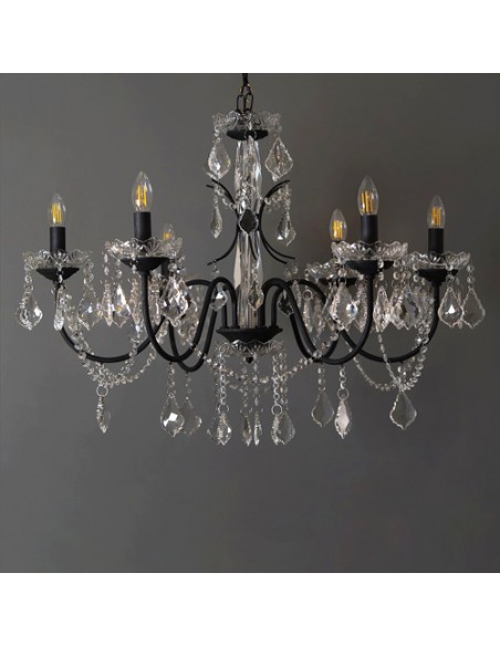 black crystal chandelier