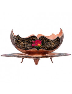 beautiful hand-painted plate and candy bowl set