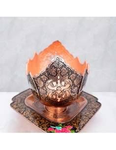 beautiful hand-painted plate and candy bowl set 2