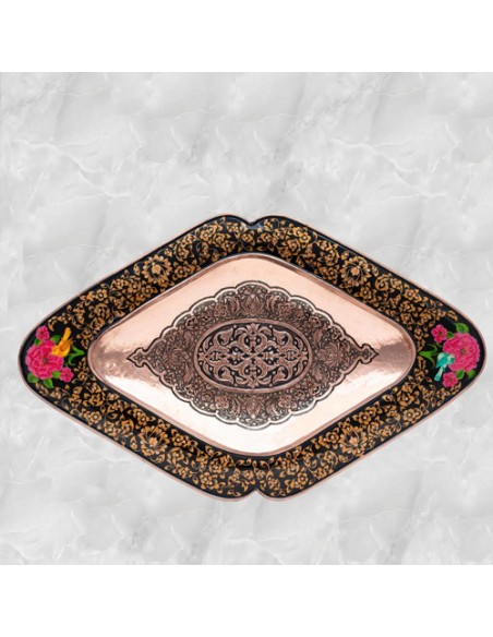 Enamel Plate And Candy Bowl Set | CyrusCrafts Hand Painting