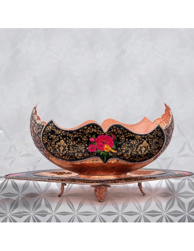 Enamel Plate And Candy Bowl Set | CyrusCrafts Hand Painting