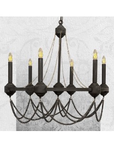 black beaded chandelier