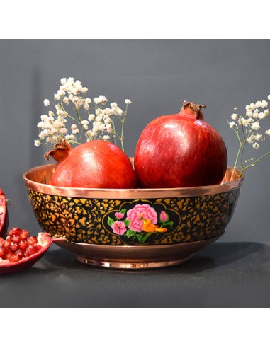 enamel and hand painting Persian art bowl