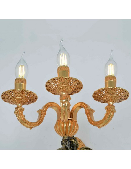 flames of sculptural wall light