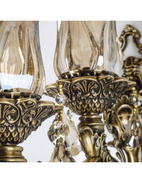 brass wall light details