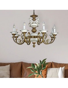 brass chandelier light