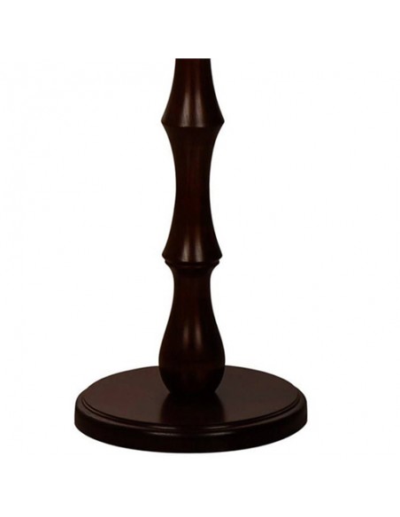 woodcarving of the brown floor lamp