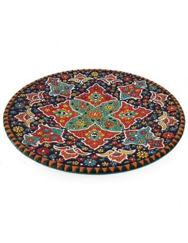 enamel decorative plate with beautiful color HC-1368