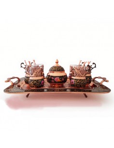 Tea set hand-painted copper HC-1372 2