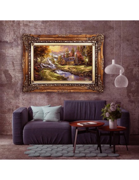 Nature AG-208 silk tableau rug Wall Art