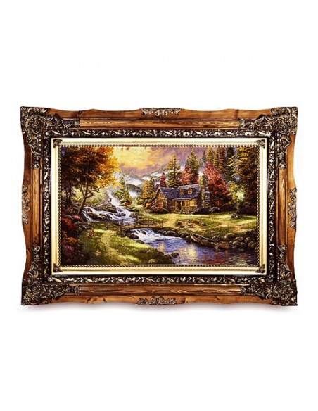 Nature AG-208 silk tableau rug Full View