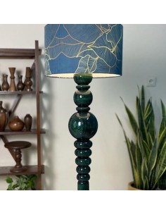 green wooden floor lamp 2