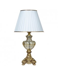 Crystal Table lamp with white shade