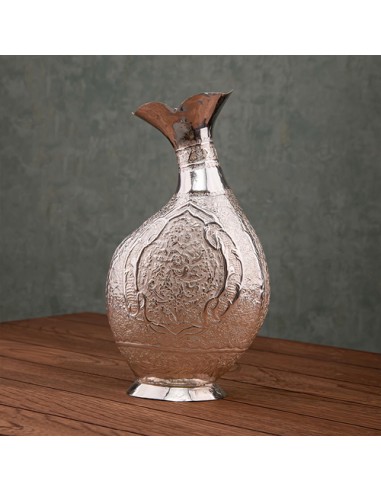 handmade brass decorative vase silver coating HC-1408