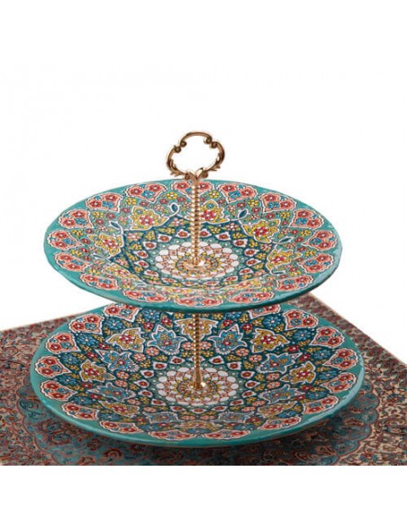 Cake stand pottery Minakari HC-1412