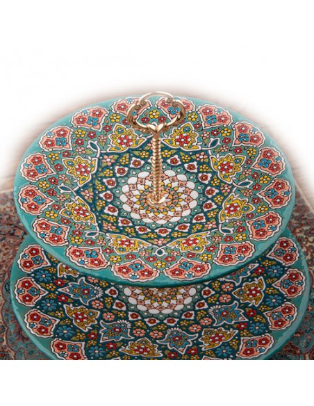 unique handmade cake stand made by enameling technique HC-1412