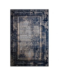Machine-woven Vintage Navy Blue 6'X9' Carpet Rc-312 full view