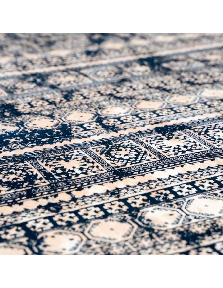 Machine-woven Vintage Navy Blue 6'X9' Carpet Rc-312 detail