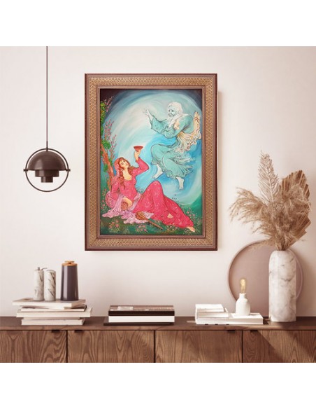 Decorative Miniature Painting Tableau Angel Wall Art Decorative Miniature Painting Tableau Angel Wall Art