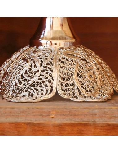 details of handmade filigree candy bowl HC-1461