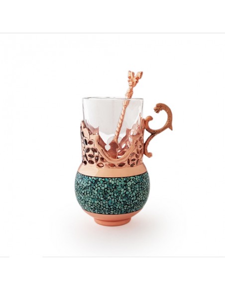 Handmade Cup Turquoise Inlaying Of Tea Set HC-1467