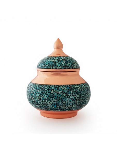 Handmade Sugar Bowl Turquoise Inlaying Of Tea Set HC-1467