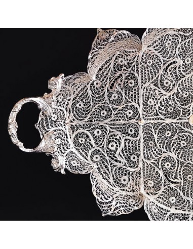 Tray of filigree coffee set HC-1470