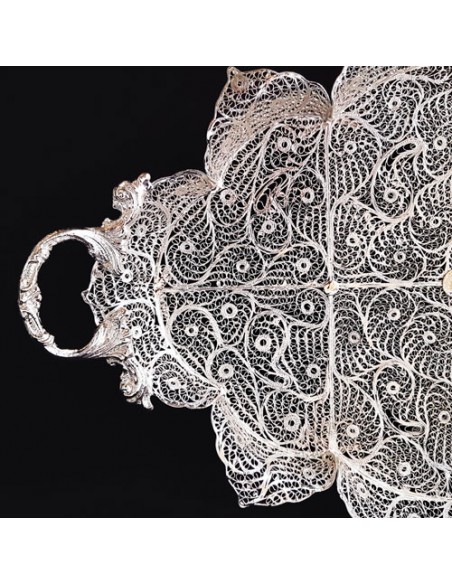 Tray of filigree coffee set HC-1470