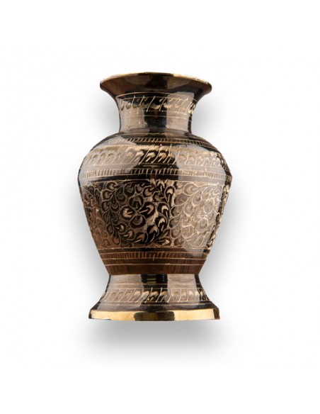Hand-Engraved Brass Decorative Vase HC-1471