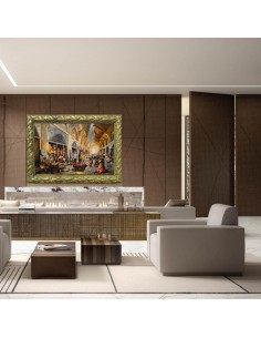 handwoven silk wall rug 2