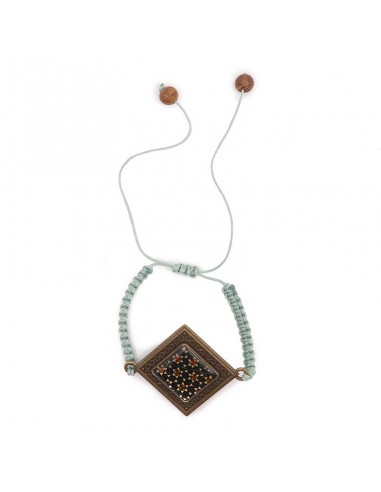 Brass Inlaid Adjustable Bracelet AC-30 FV2
