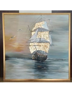 Modern Wall Art Ship Painting