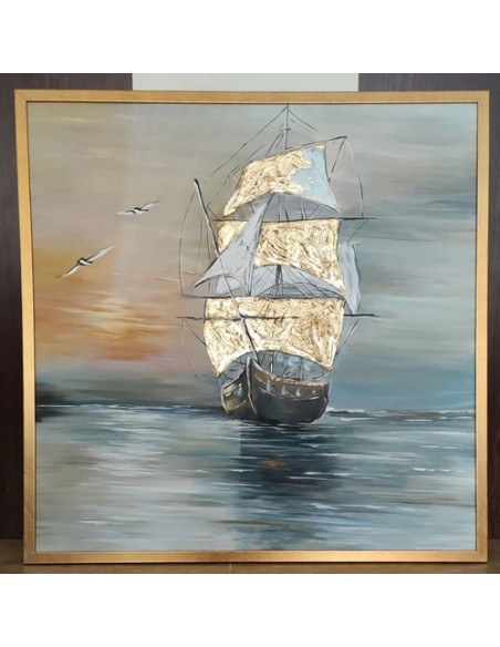 Modern Wall Art Ship Painting
