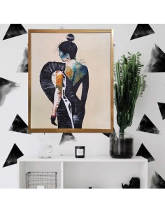 black and white canvas art 2