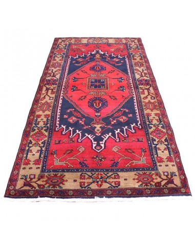 Persian Hand-woven Red 4'X8' Carpet Rc-323 top view