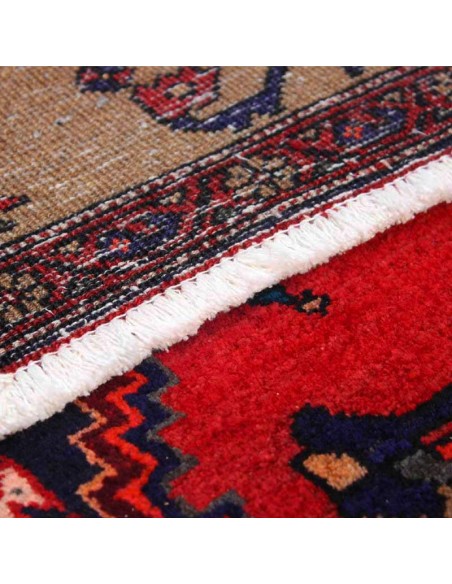 Persian Hand-woven Red 4'X8' Carpet Rc-323 fringe
